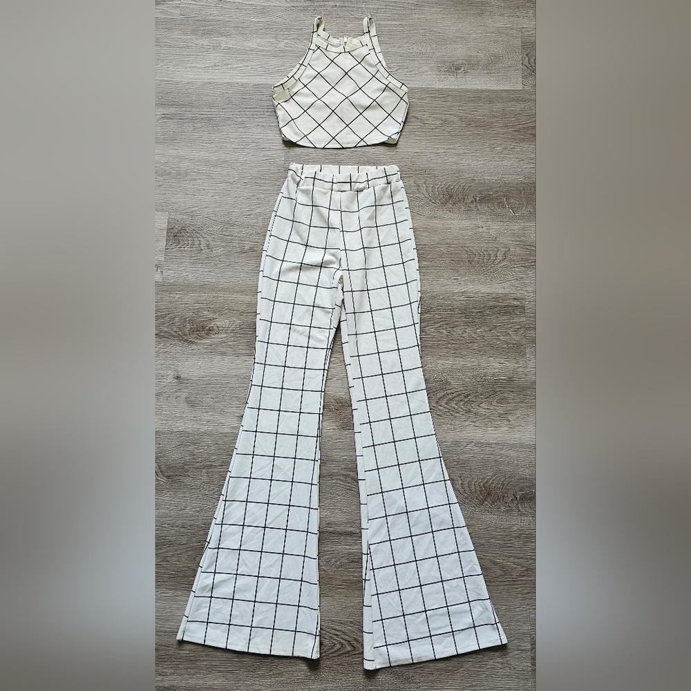 Grid Print 2-Piece Set - Size Small - Picture 4 of 10